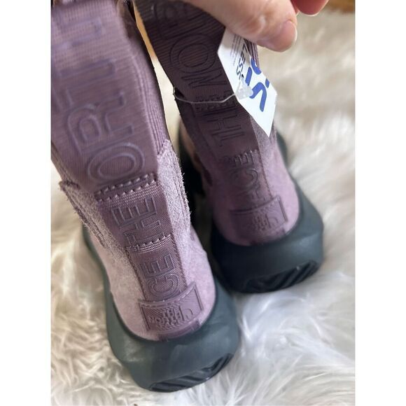 The North Face Women's Halseigh Knit Waterproof Snow Boots Light Mauve Size 7 pu - Picture 3 of 7